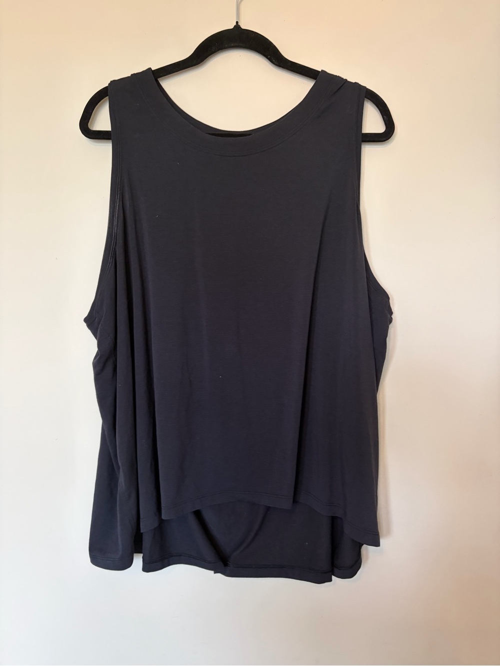 Athleta Black Layered Scoop Neck Tank